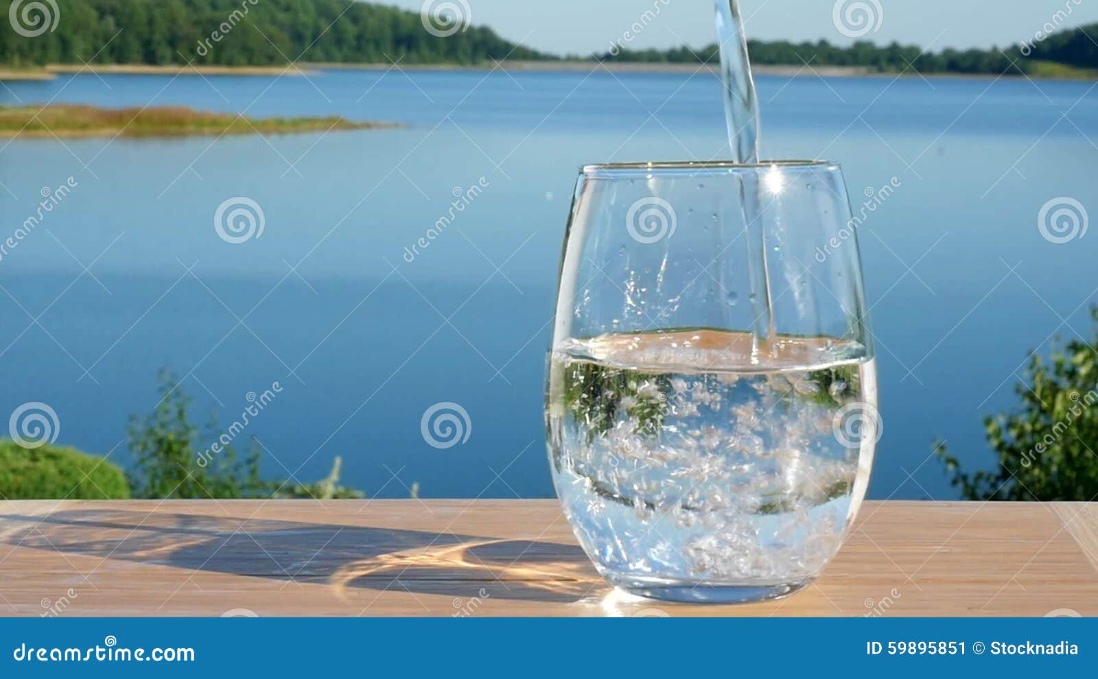 Water Pouring Pitcher Into Glass Stock Footage Video (100% Royalty-free)  5166539