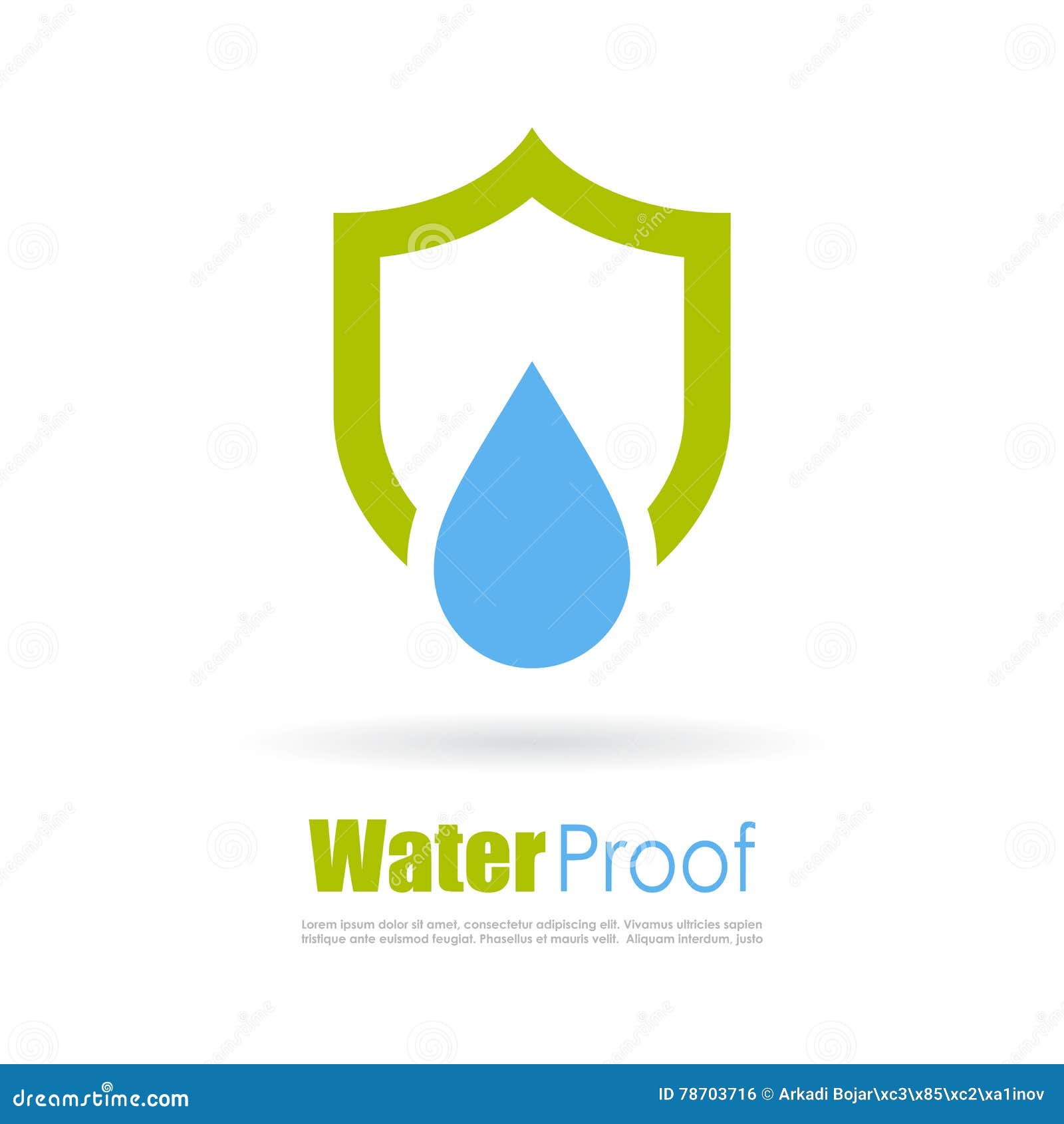 water proof logo