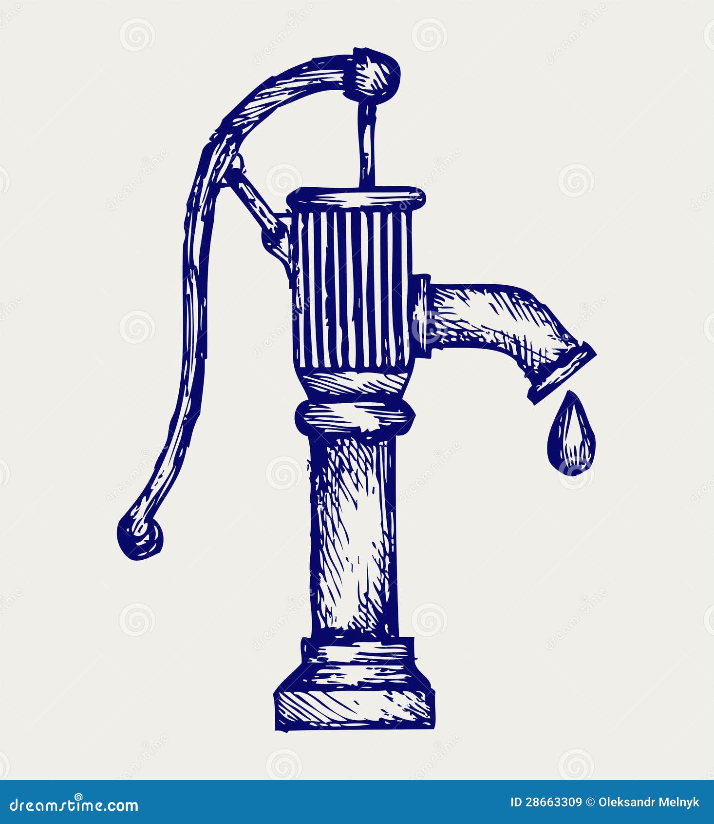 Water pump stock vector. Illustration of clean, background 28663309