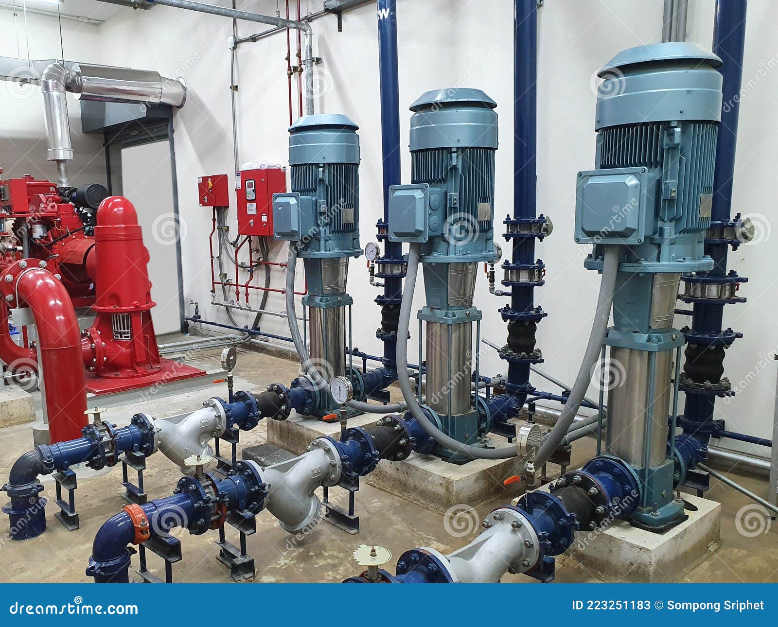 Water Pump System in the Building Stock Image Image of home, pressure