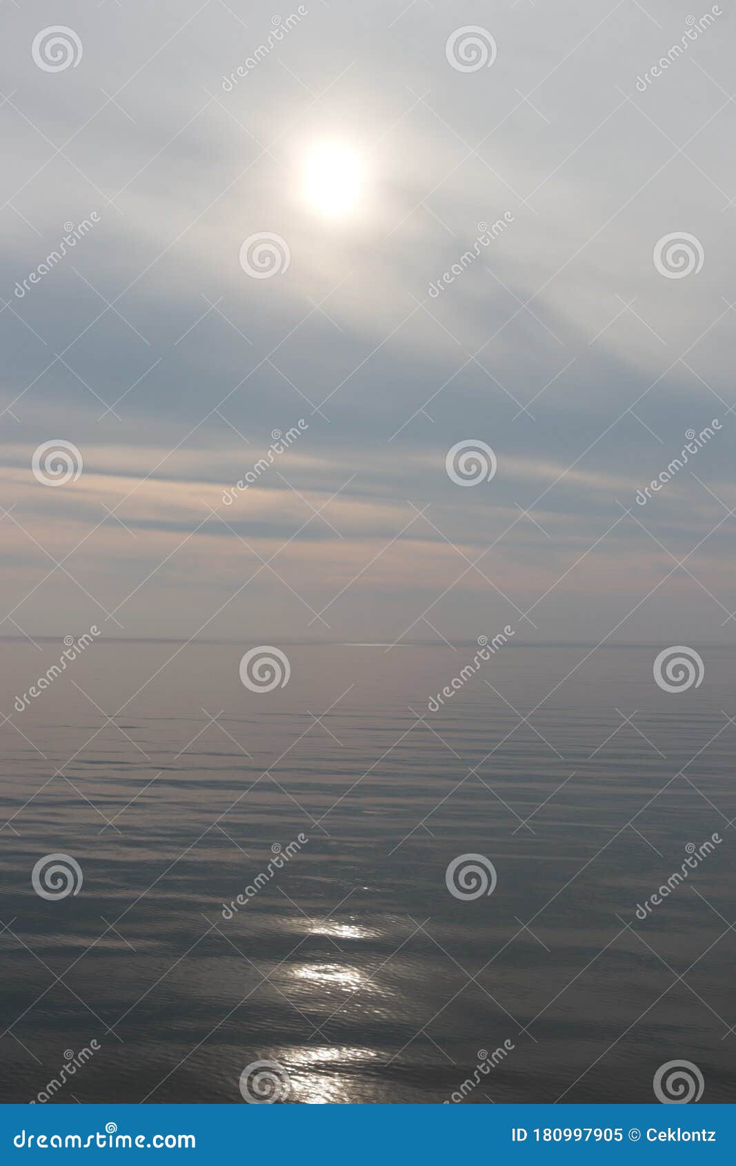 Calm Tides Melt into Shining Sky Stock Image - Image of shade, casts ...