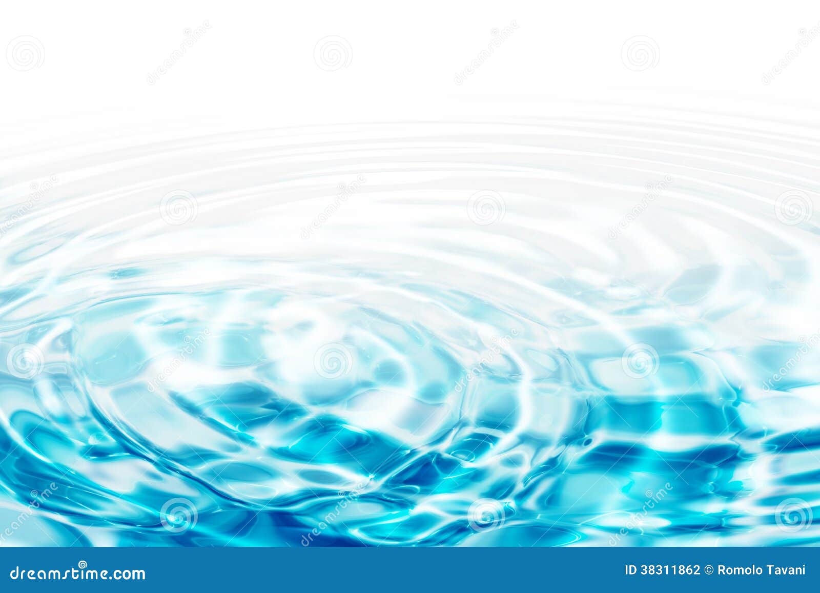 water ripples - turquoise concentric circles