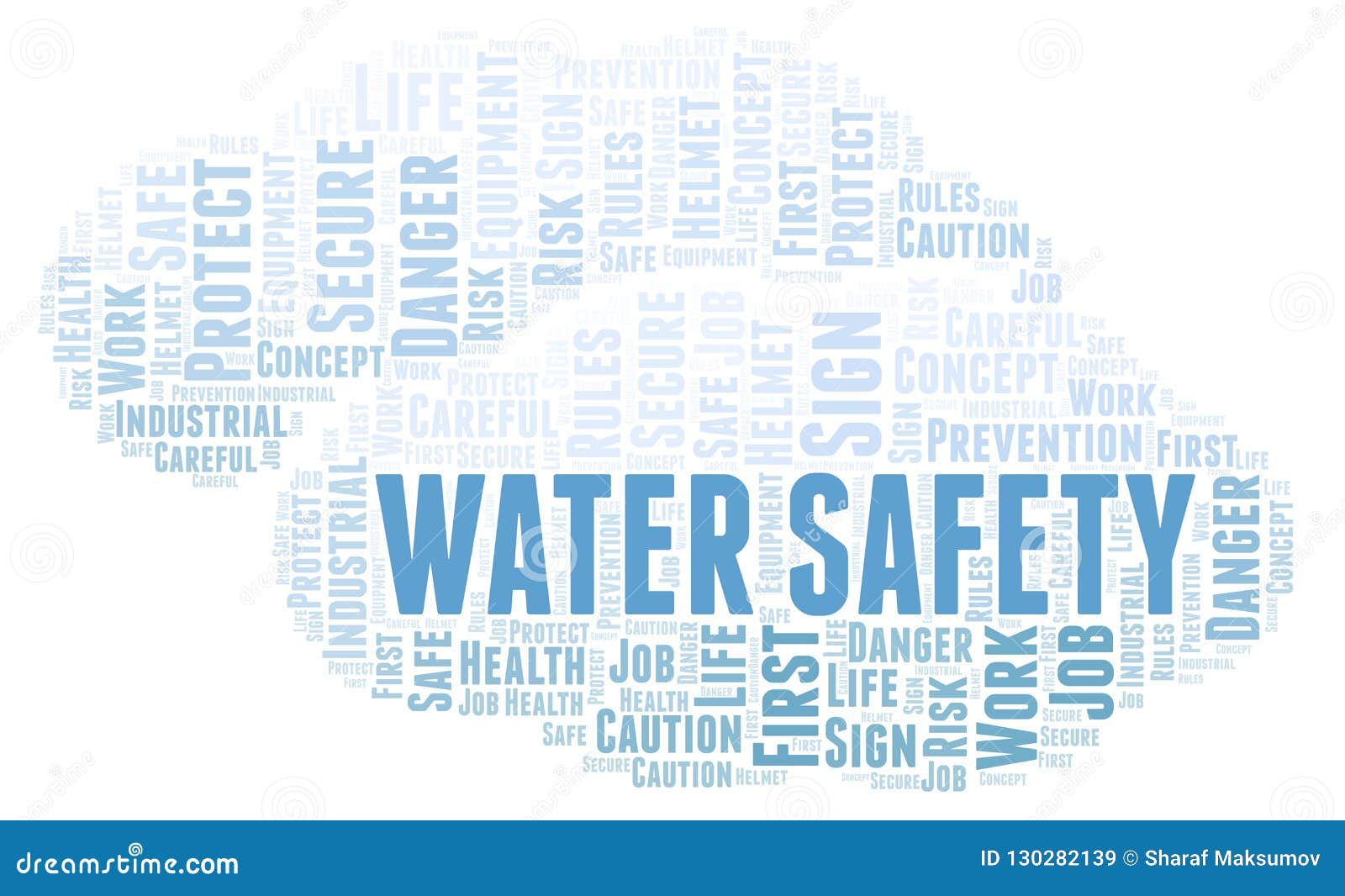 Water Safety word cloud. stock illustration. Illustration of industrial