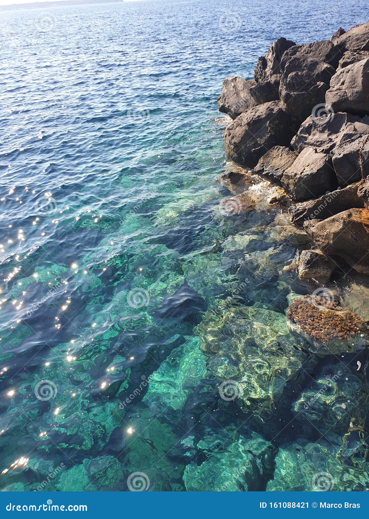 Water in Santorini stock image. Image of blue, water 161088421
