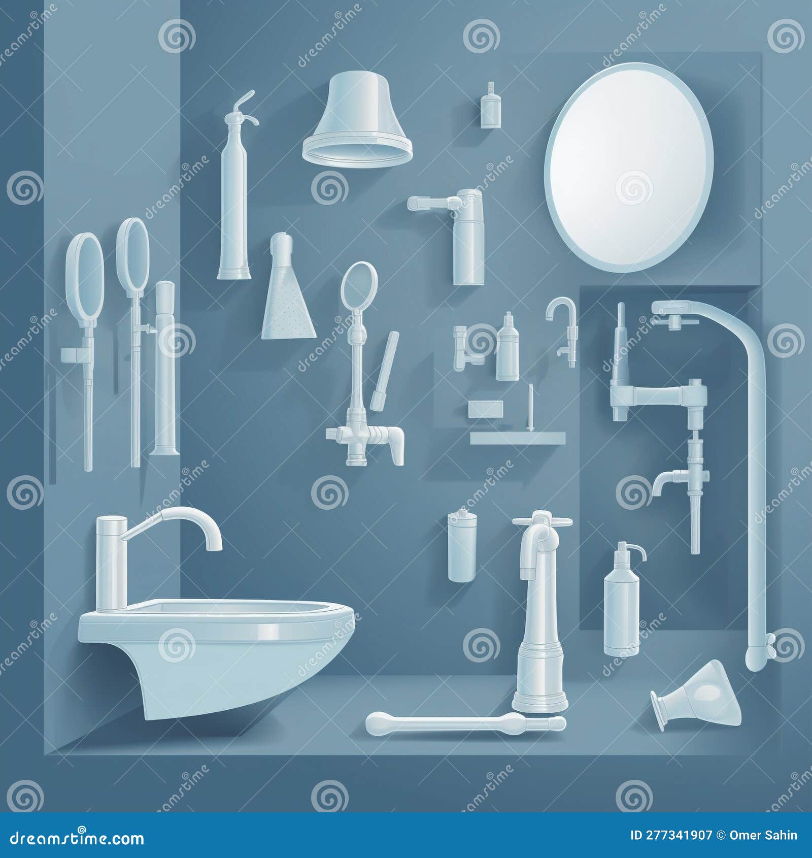WaterSaving Devices LowFlow Showerheads, Faucets, and Toilets Stock