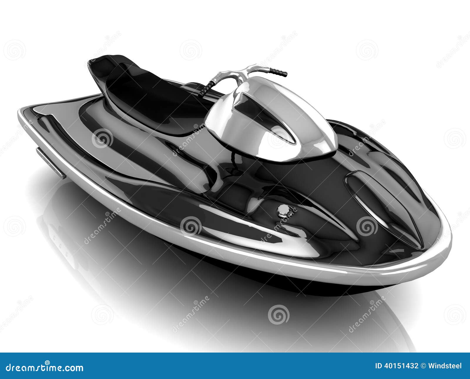Water scooter. stock illustration. Illustration of isolated 40151432