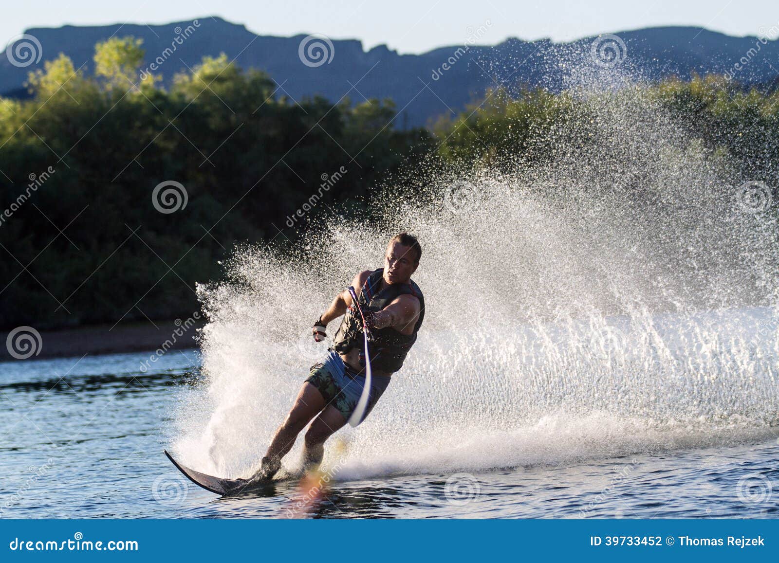 Water Skiing in Parker Arizona Stock Photo Image of river, colorado
