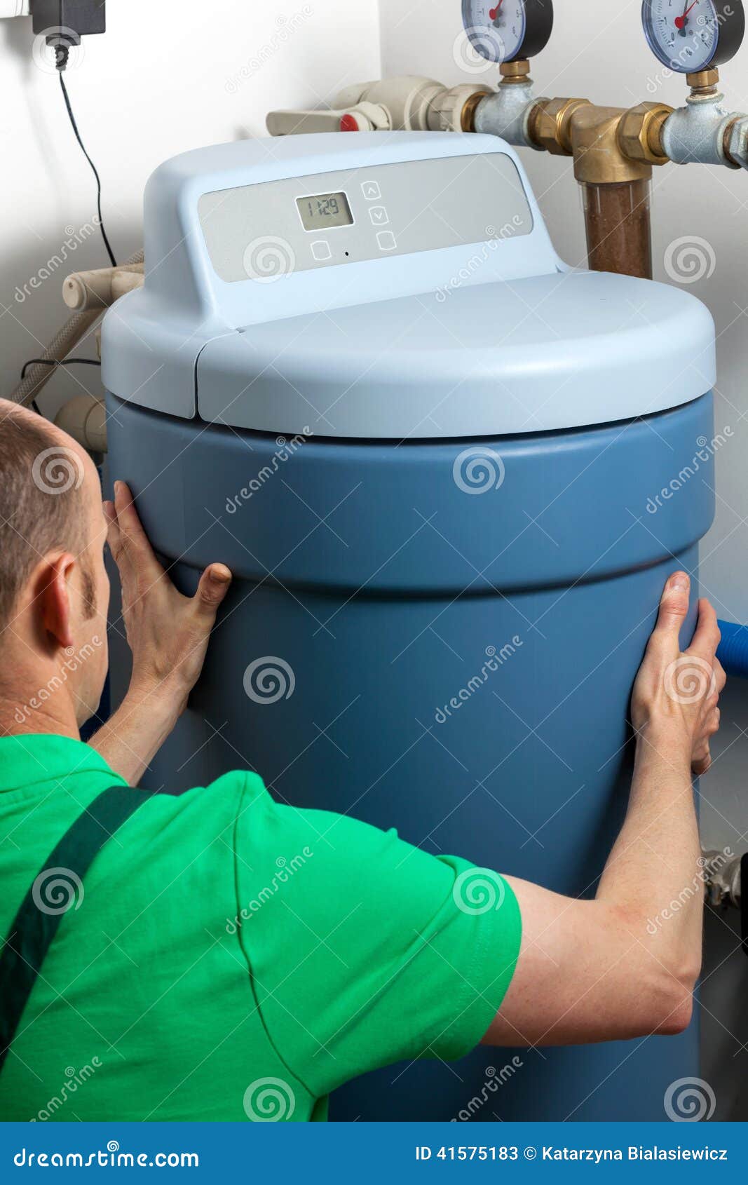 Water Softener in Boiler Room Stock Image Image of maintenance