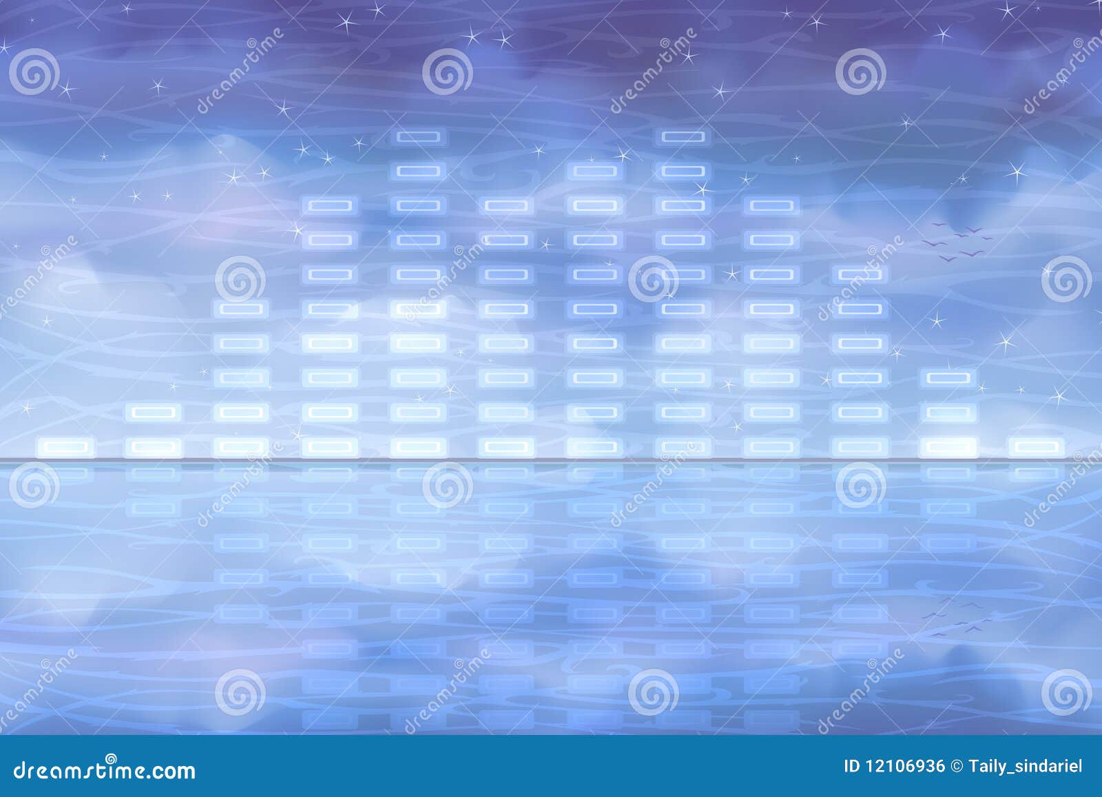 Water sound equalizer stock vector. Illustration of bands 12106936