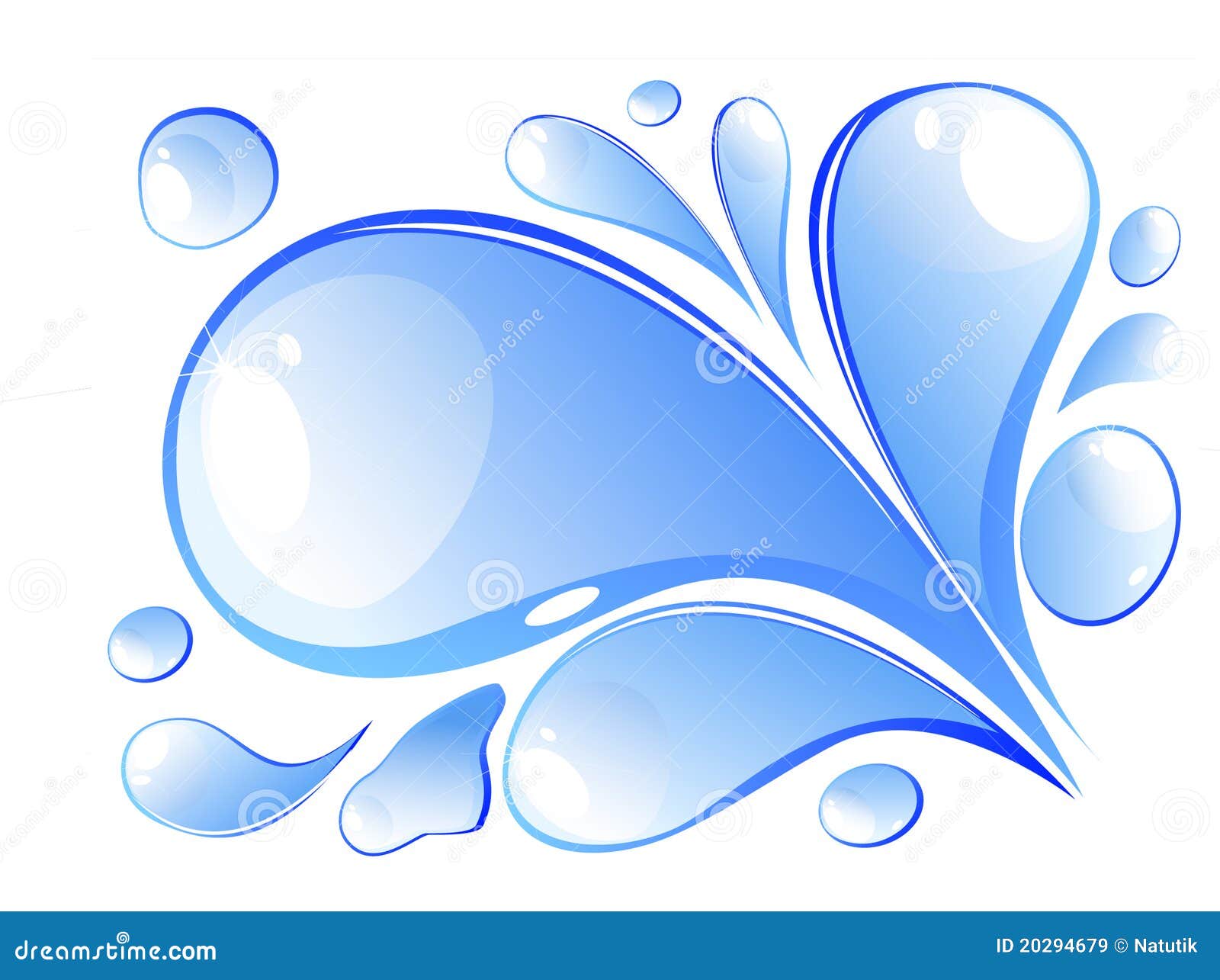 Water splash stock vector. Illustration of concept, card - 20294679