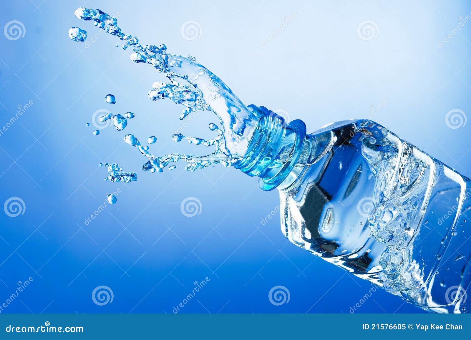 Download Water splash from bottle stock image. Image of aqua ...