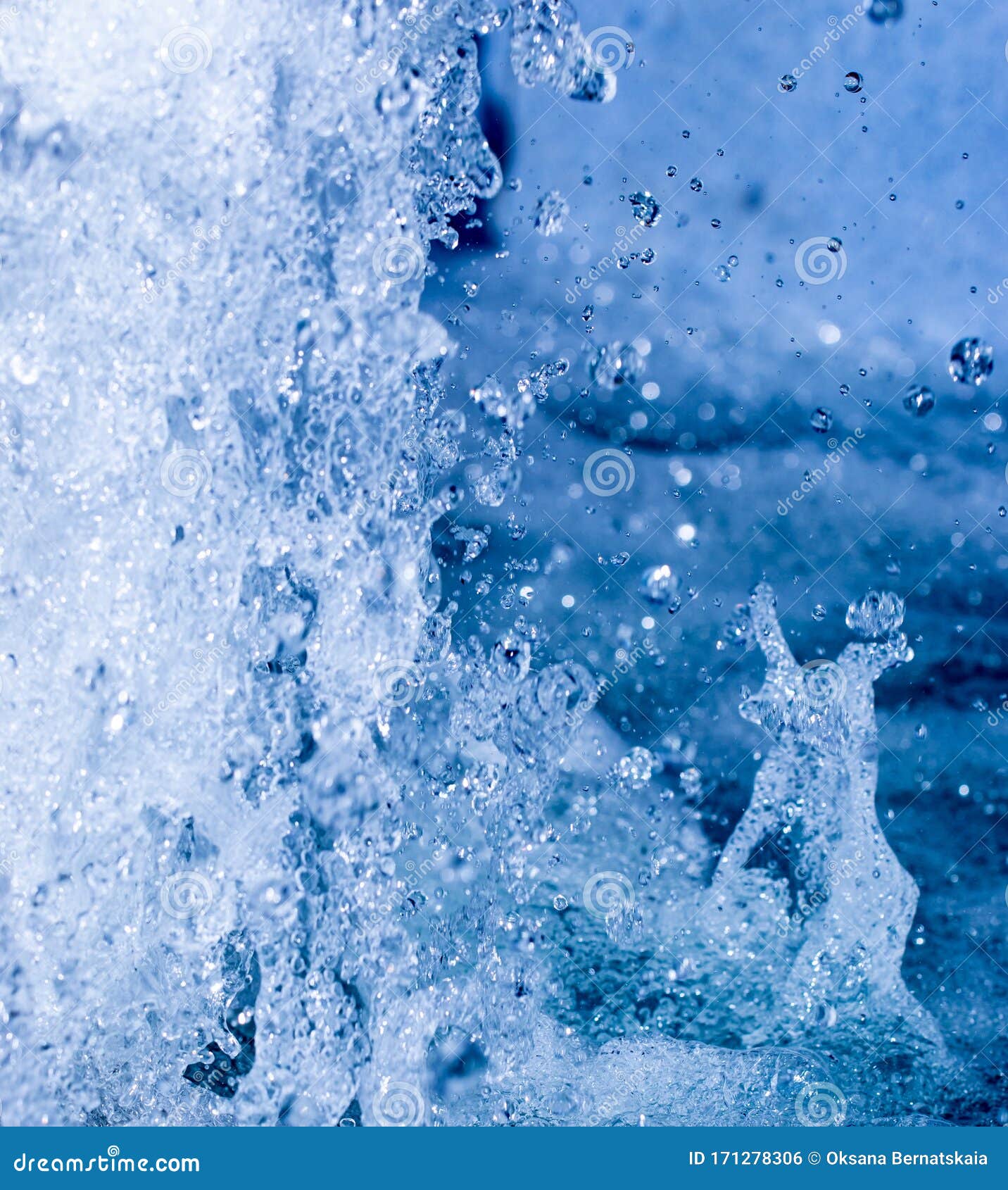 Water Splash In The Fountain As A Background Stock Photo Image of