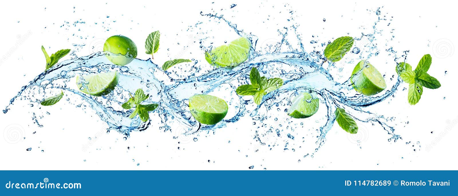 Water Splash with Mint Leaves Stock Image Image of fruit, drop 114782689