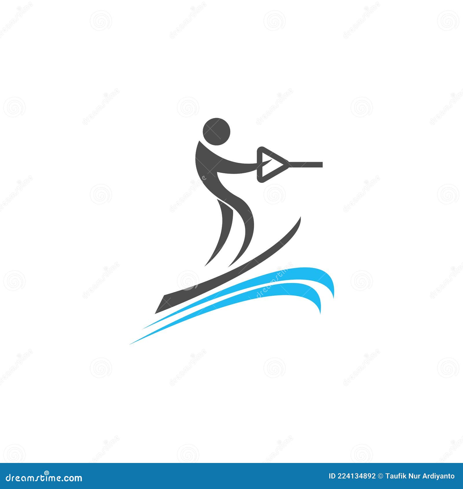 Water Sport Icon Logo Design Vector Template Stock Vector