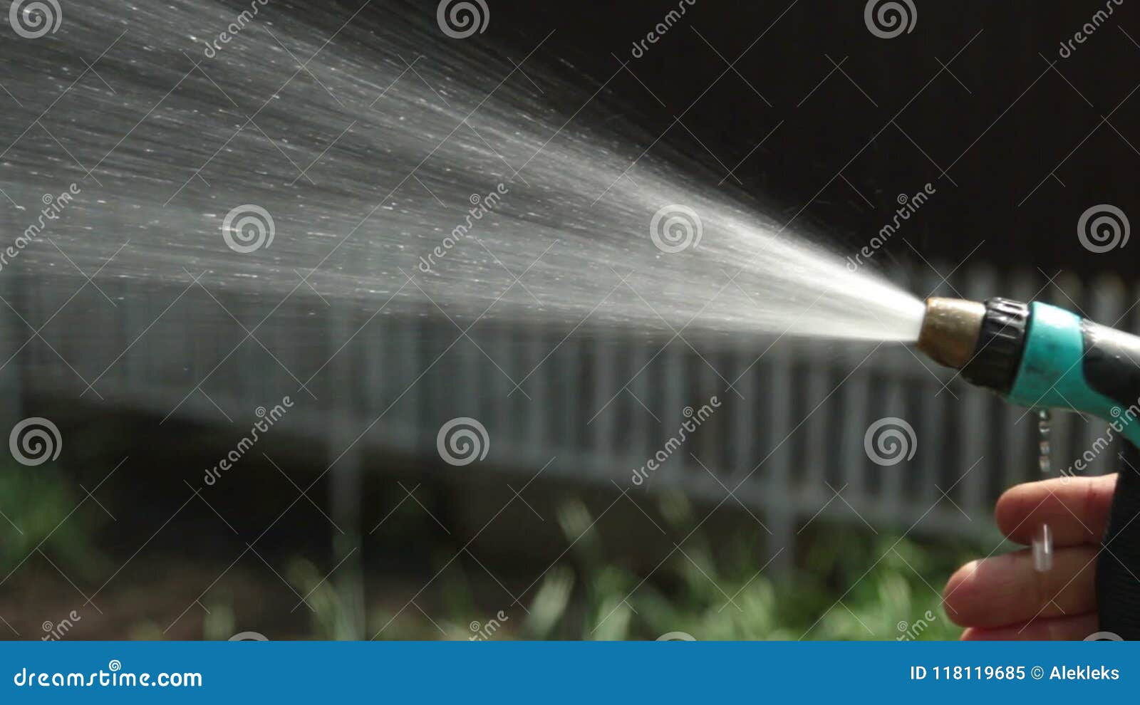 Water Spray Gun for Watering Plants. Stock Video Video of outdoor