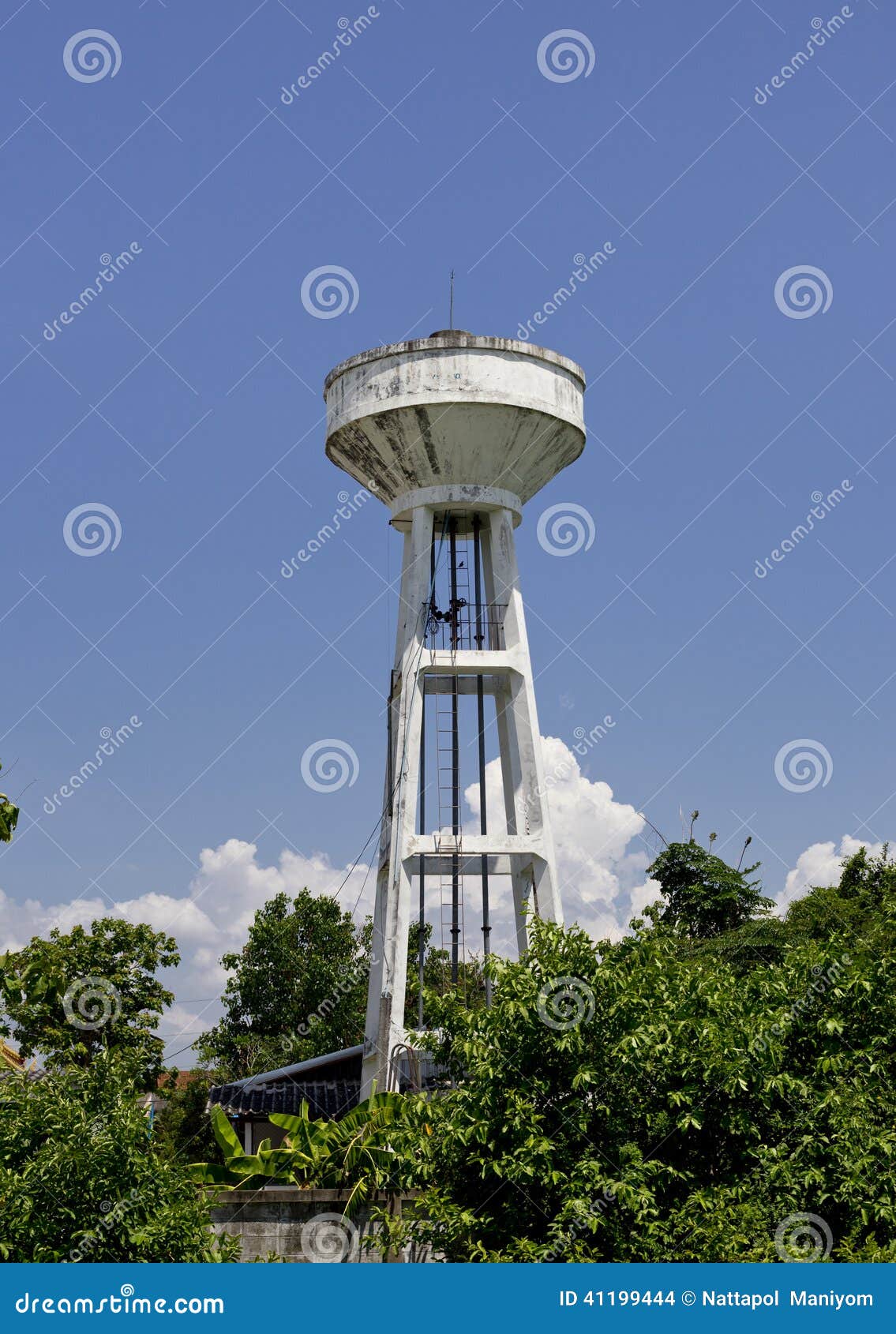 Water storage supply stock photo. Image of tower, blue 41199444