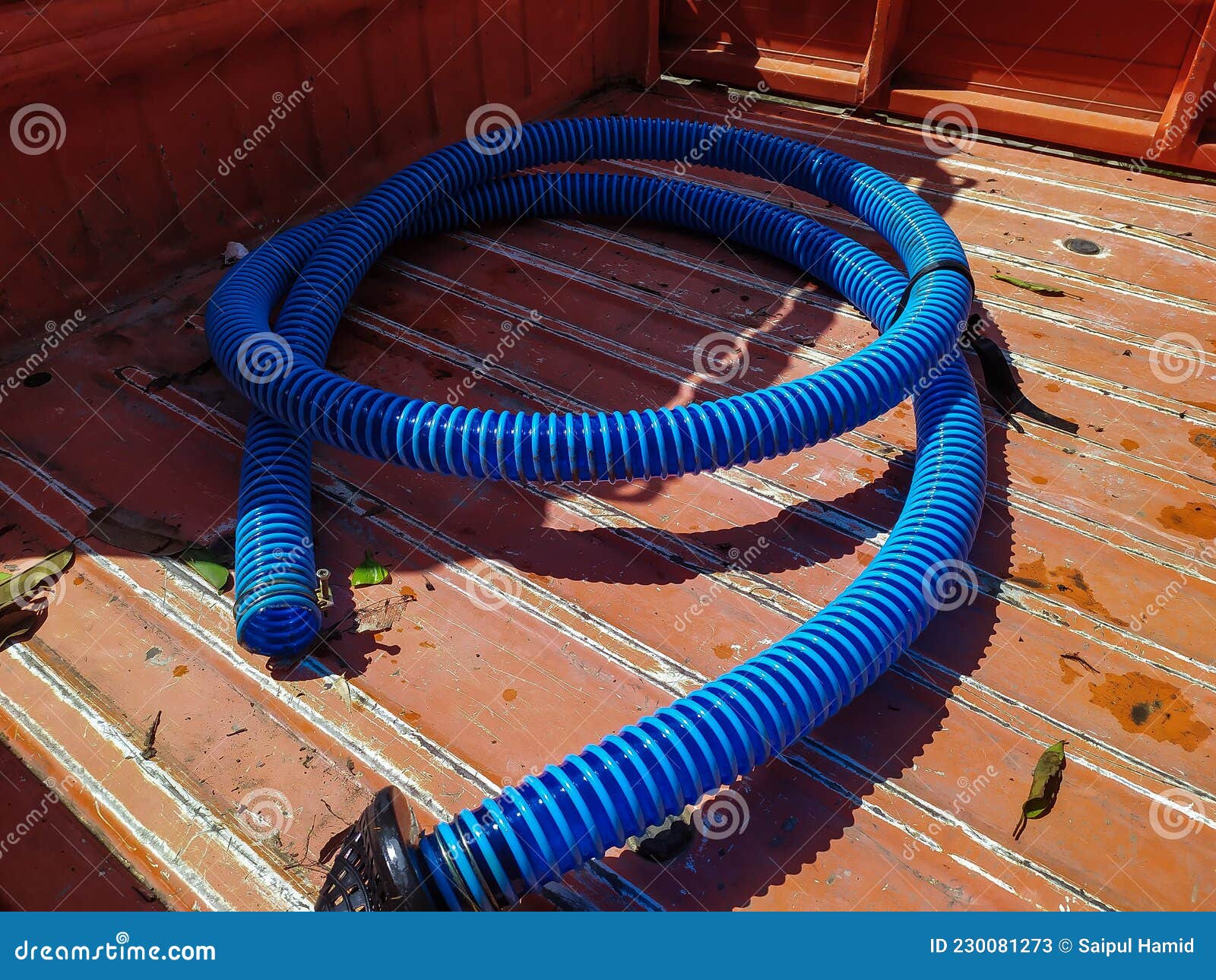 Water Suction Pipe Using a Suction Machine Stock Image Image of roof