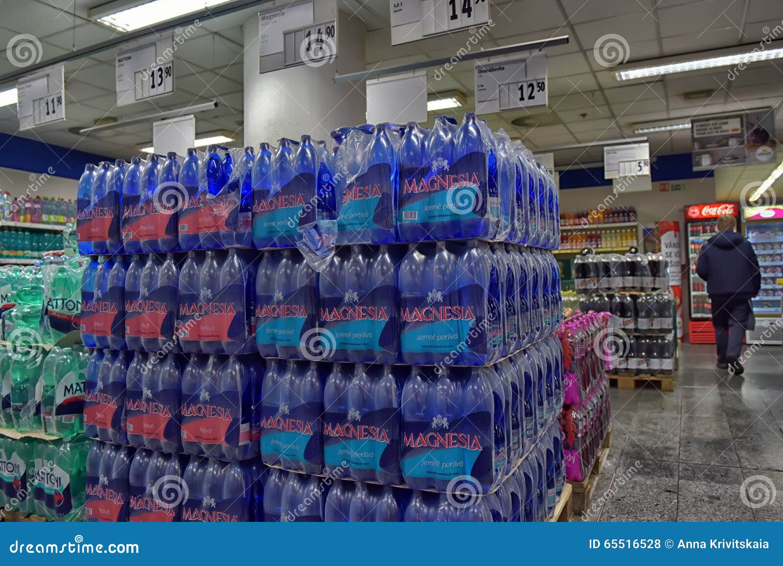 The Water in the Supermarket Editorial Stock Photo Image of aligned