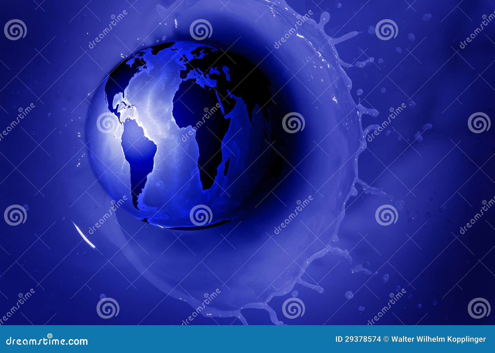 Water supply world stock illustration. Illustration of grow 29378574