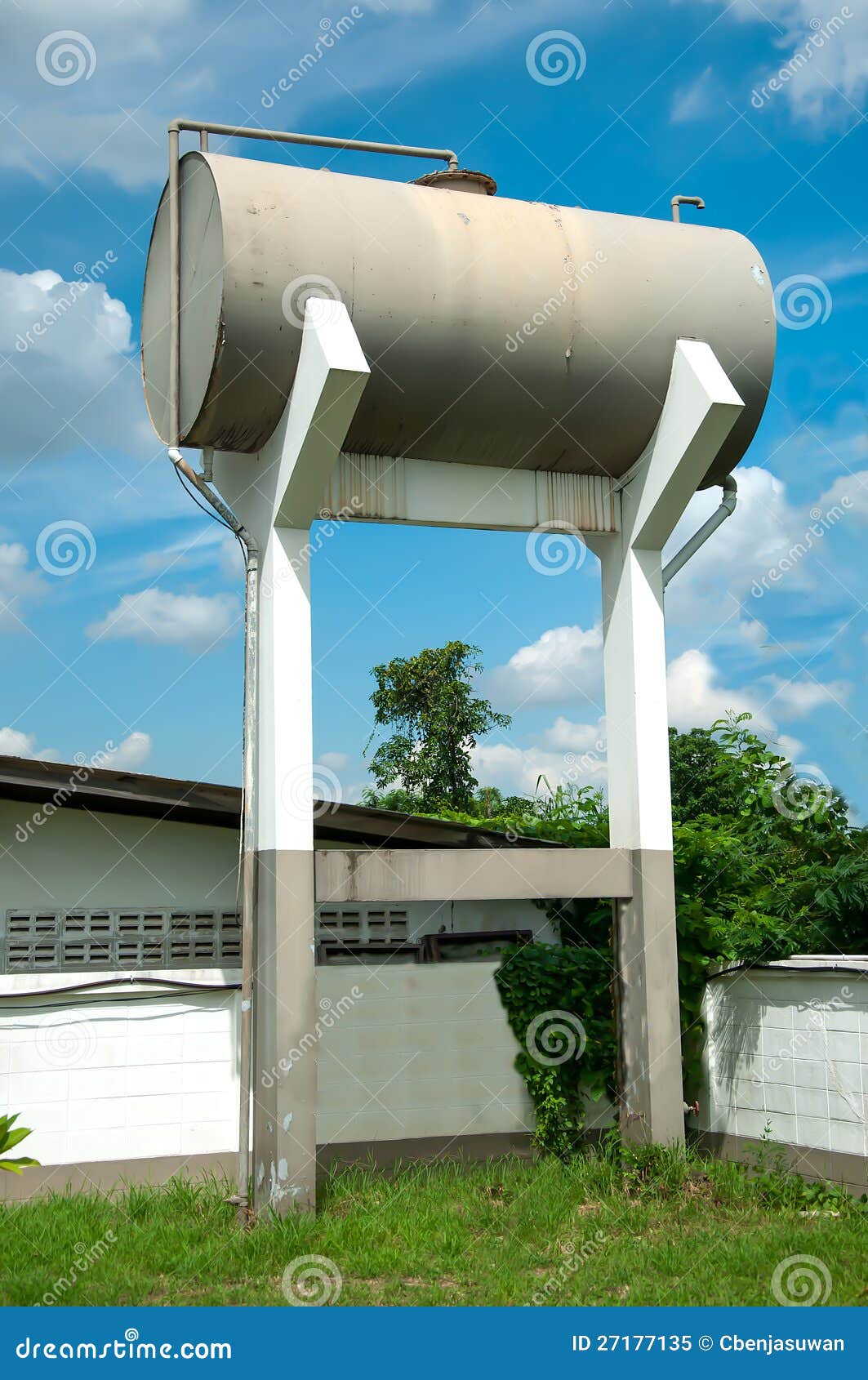 Water tank tower stock image. Image of reservoir, reserve 27177135