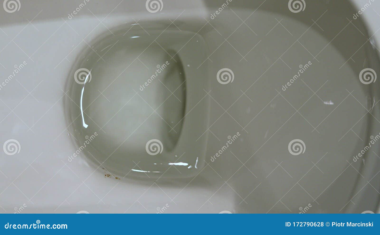 Water in toilet bowl stock footage. Video of restroom 172790628