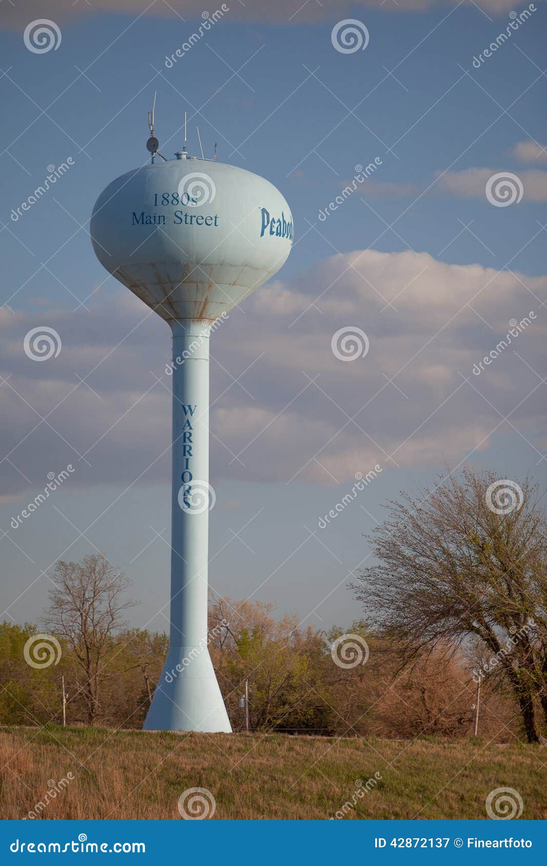 Water Tower in the Midwest editorial photography. Image of midwest