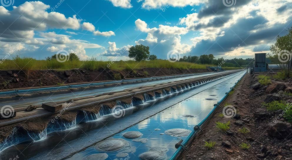 Water Treatment Engineer Designing Percolation Systems To Recharge