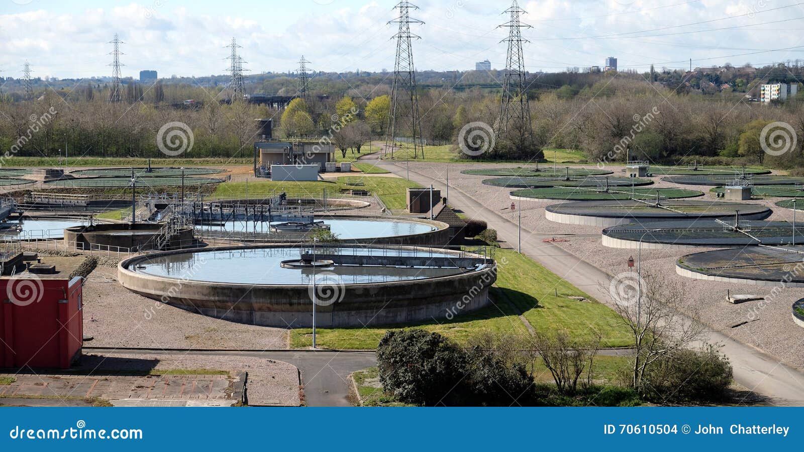 Water Treatment Works stock photo. Image of cleans, sewerage 70610504