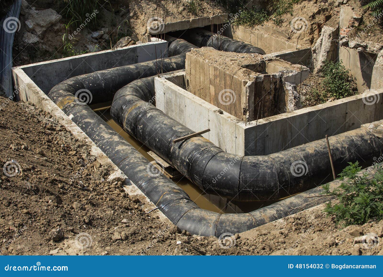 Water Underground Pipes stock photo. Image of cold, transportation