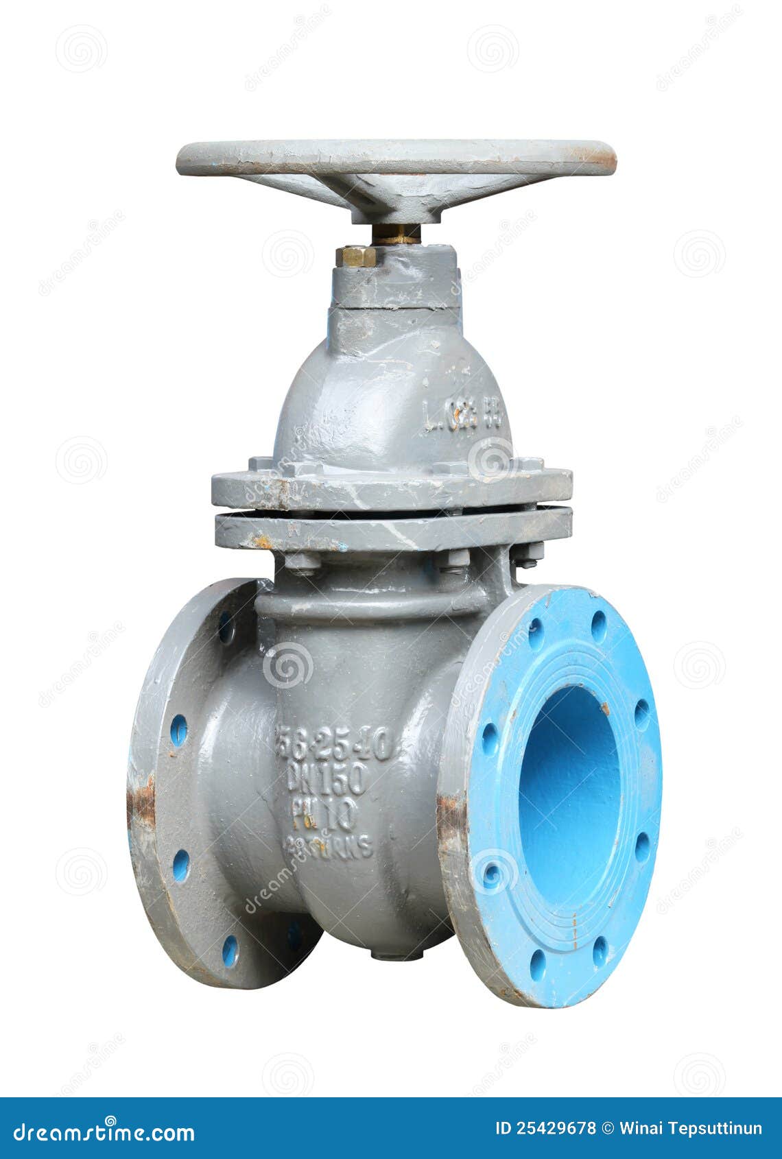 Water valve stock photo. Image of water, isolated, industrial 25429678