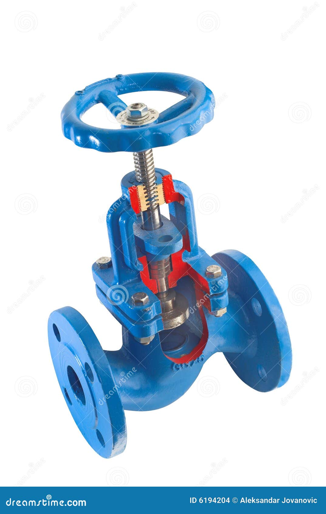 water valve with flanges
