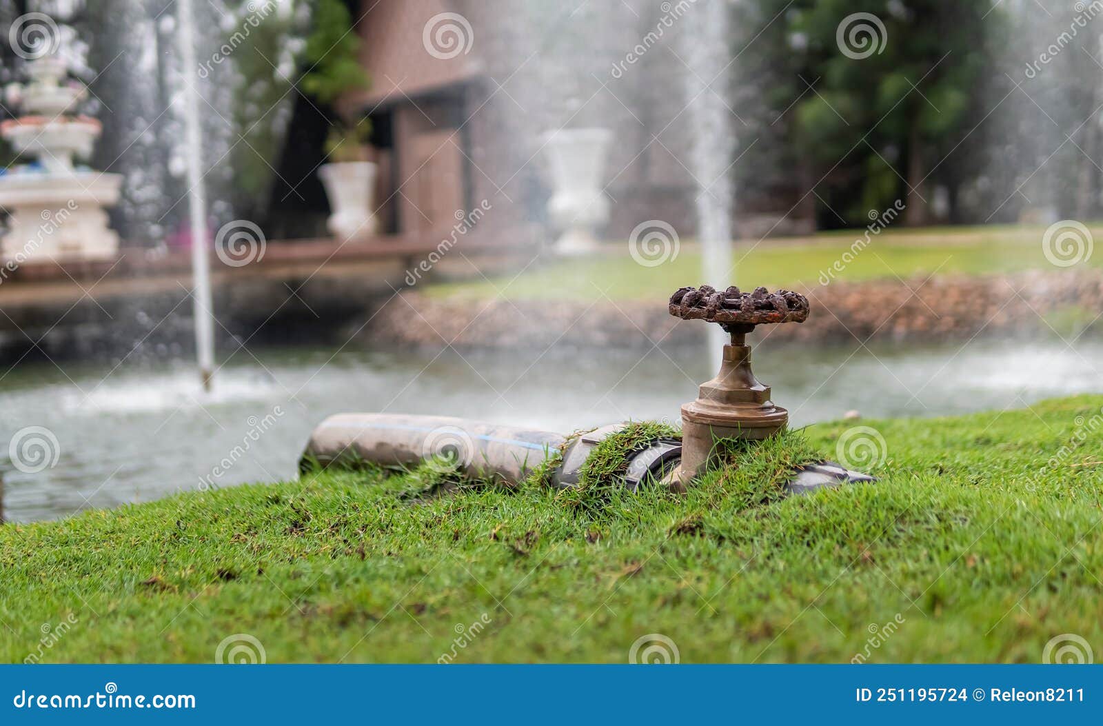 Water Valve of the Irrigation System Stock Photo Image of construction, irrigation 251195724