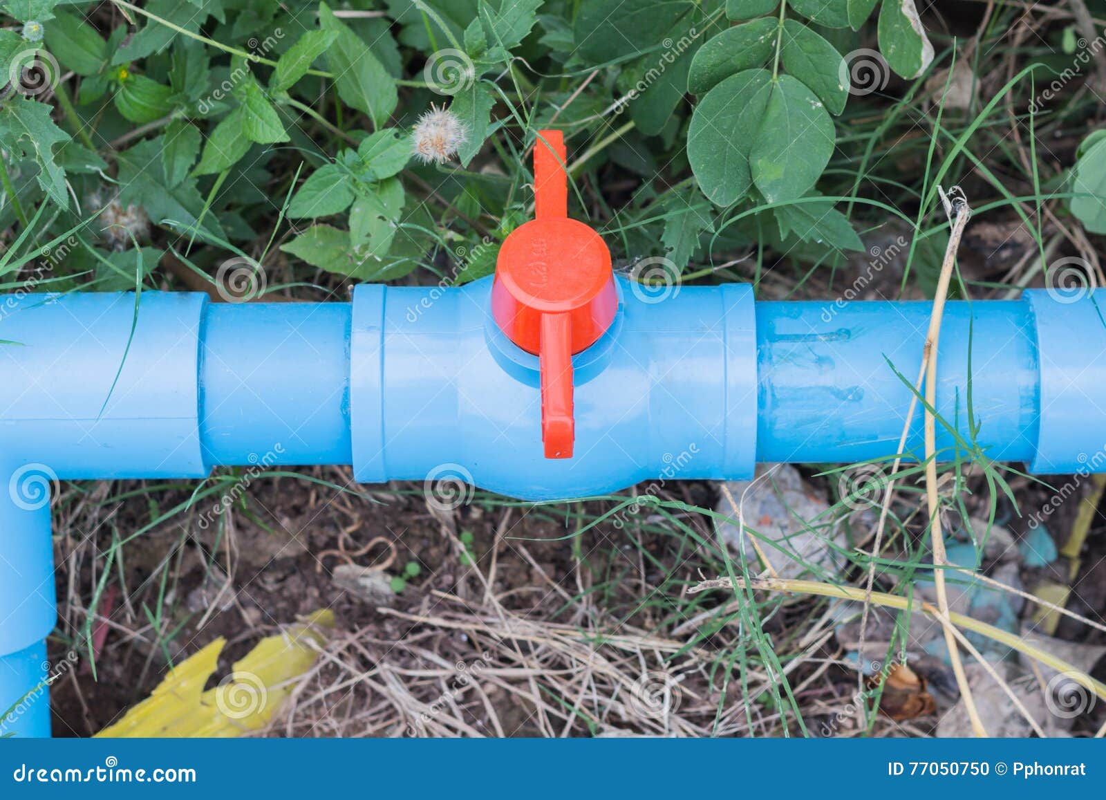 Water valve Plumbing stock photo. Image of drain, pipe 77050750