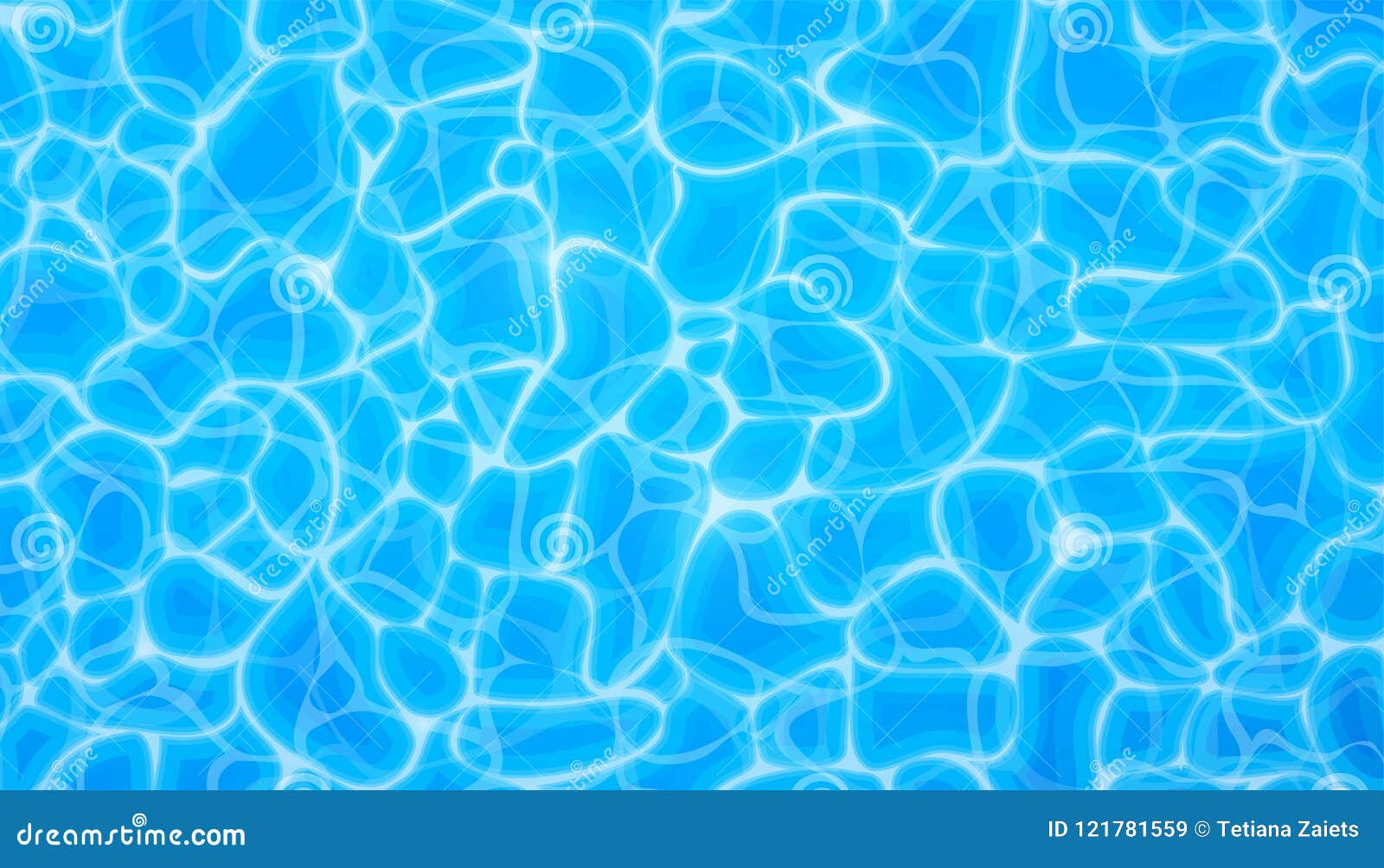water  background, ripple and flow with waves. summer blue swiming pool pattern. sea, ocean surface. top view