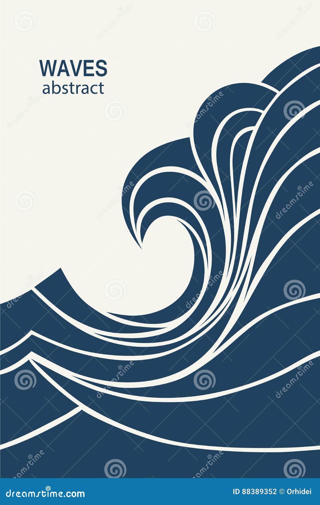 water wave logo abstract . cosmetics surf sport logotype c