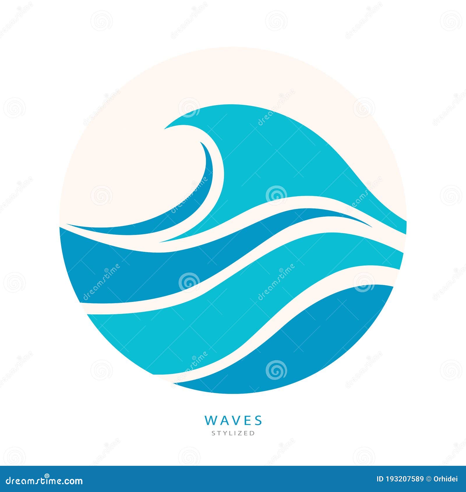 water wave logo abstract . cosmetics surf sport