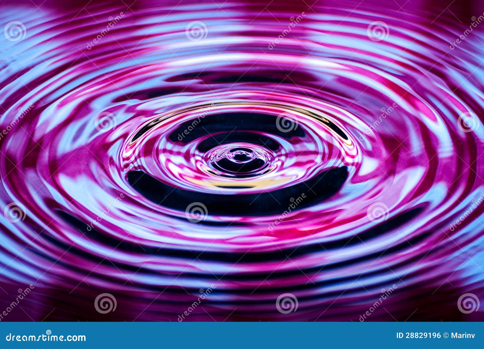 Water Waves Caused by Water Droplets Stock Photo Image of background