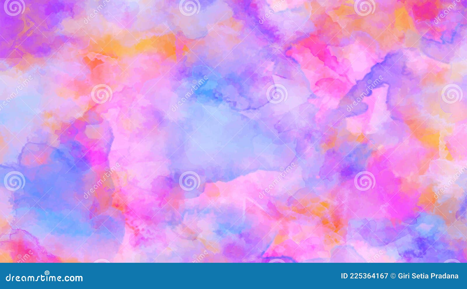 Abstract Colorful Water Color For Background. Stock Photo, Picture