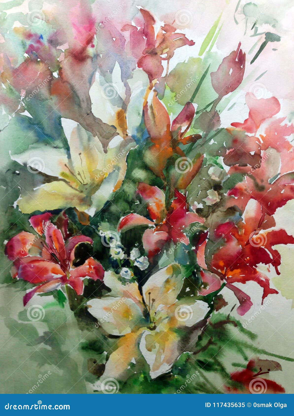Download Watercolor Abstract Background Floral Pattern Garden ...