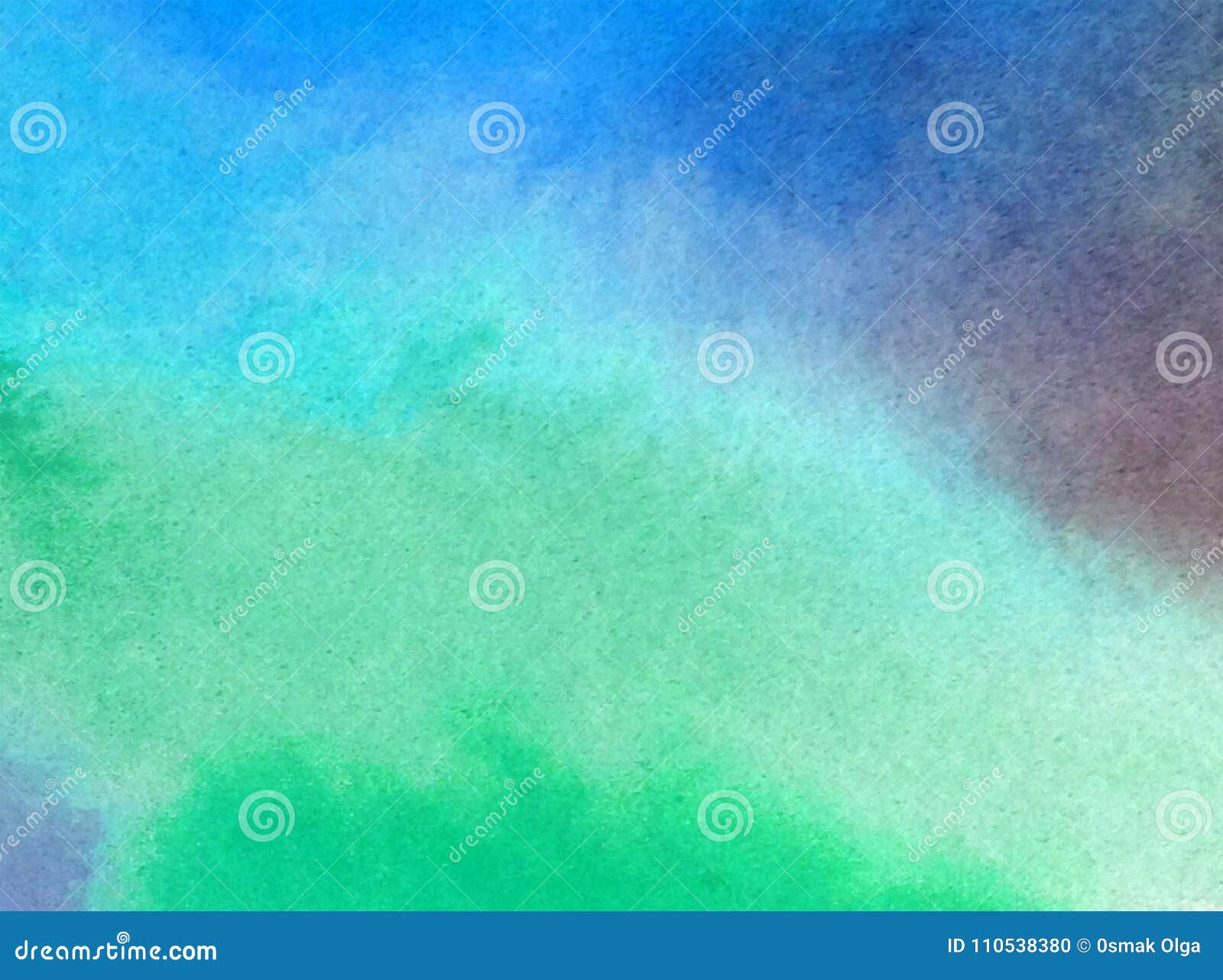 Watercolor Art Abstract Background Fresh Beautiful Sky Morning Sunrise ...