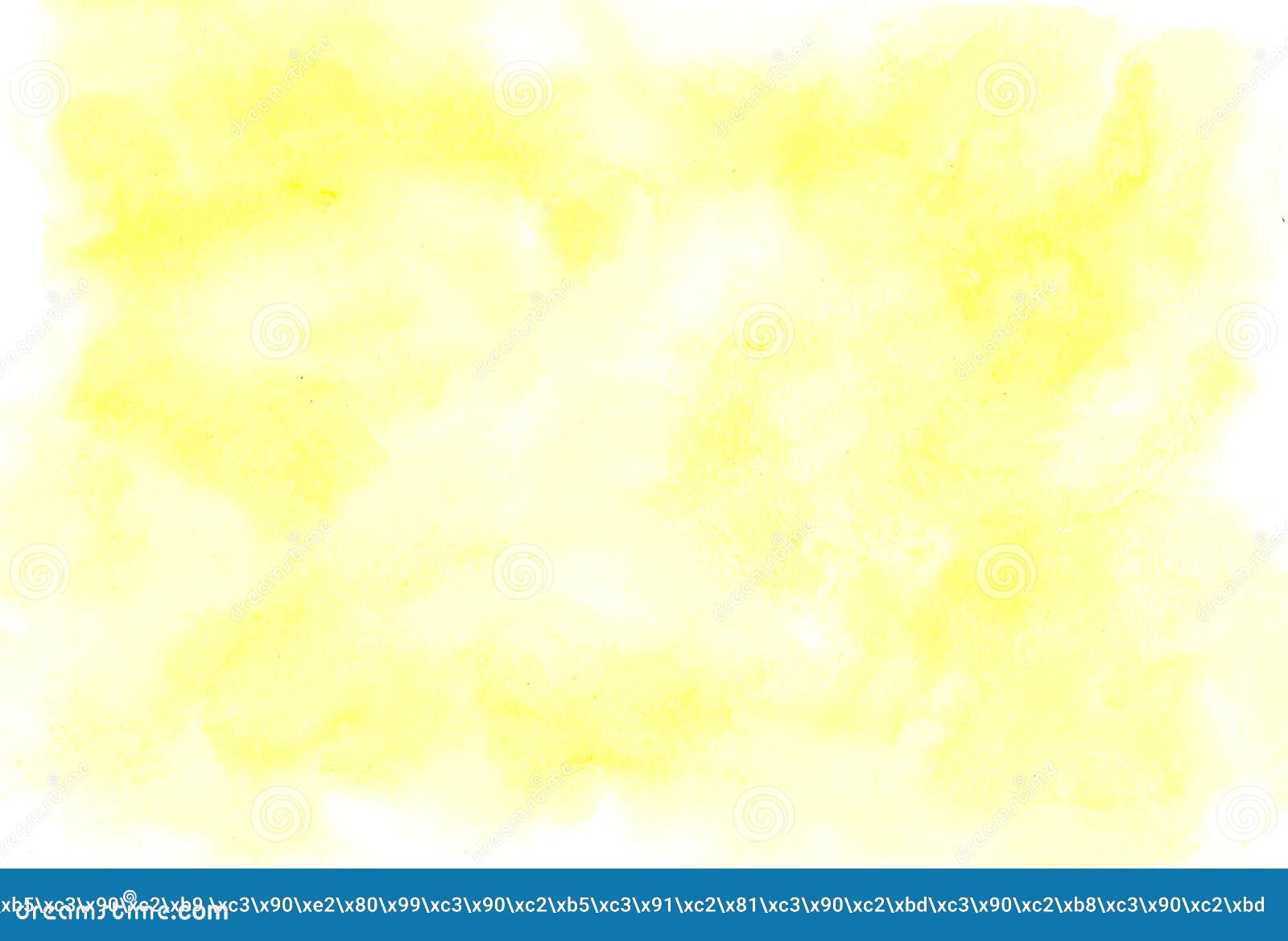 Watercolor Background for Textures. Yellow Paint. Stock Image Image