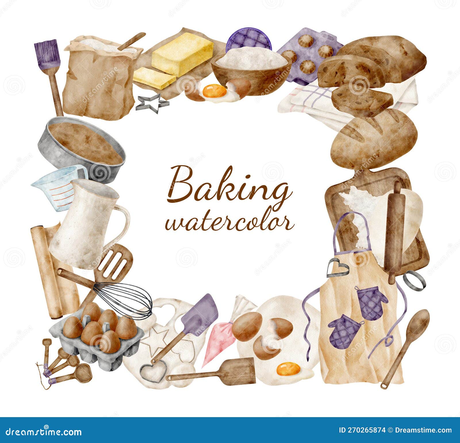 Watercolor Baking Clipart, Baking Supplies, Home Bakery Logo, Cooking  Elements, Culinary Clipart, Kitchen Utensils, Baking Tools Watercolor 