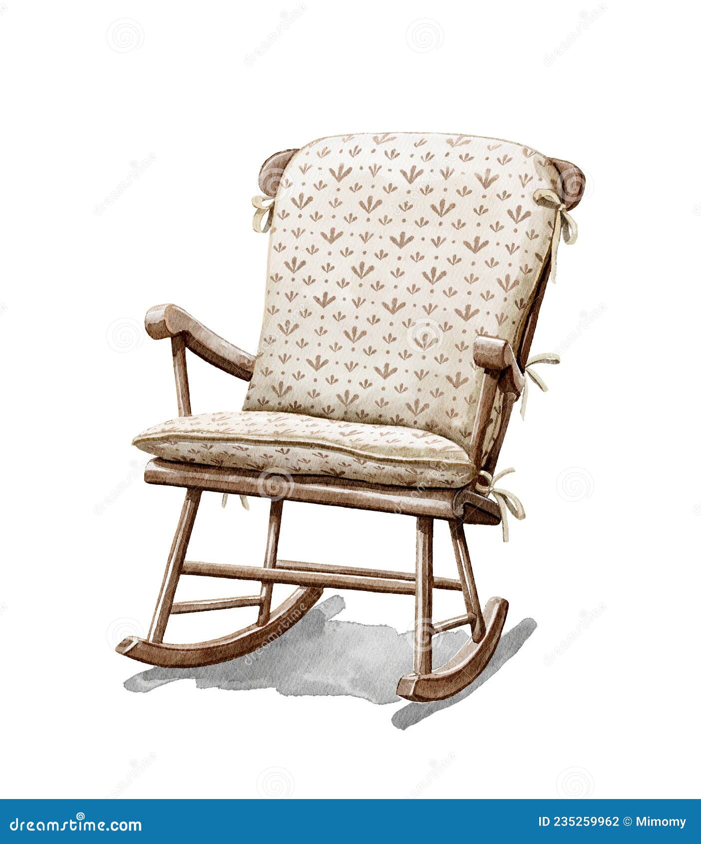 Premium Vector | Rocking chair rocker in the style of linear art line graph  soft furniture