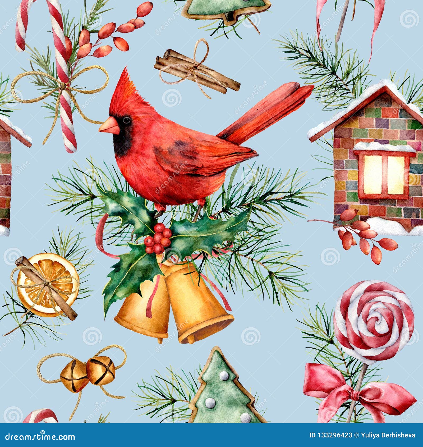 christmas red bird bell christmas red bird bell