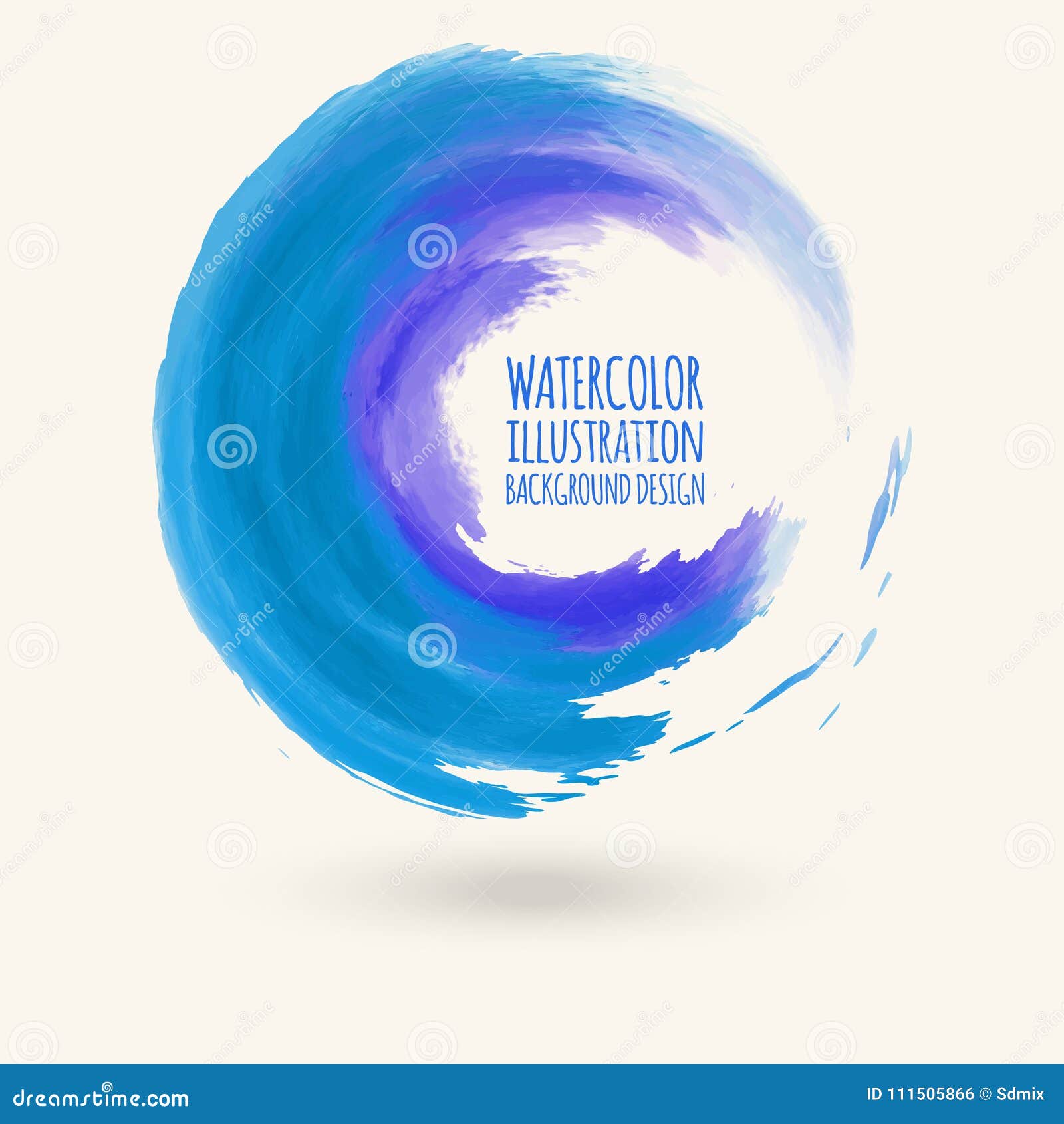 Download Watercolor Circle Texture. Vector Circle Elements Stock ...