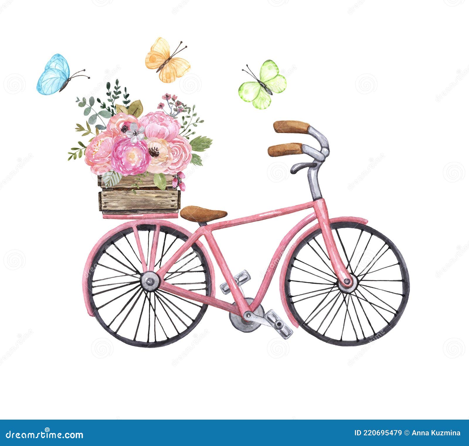 Rosa Fahrrad vor rosa Tür Malen nach Zahlen  Pink bicycle, Paint by  number, Flower painting