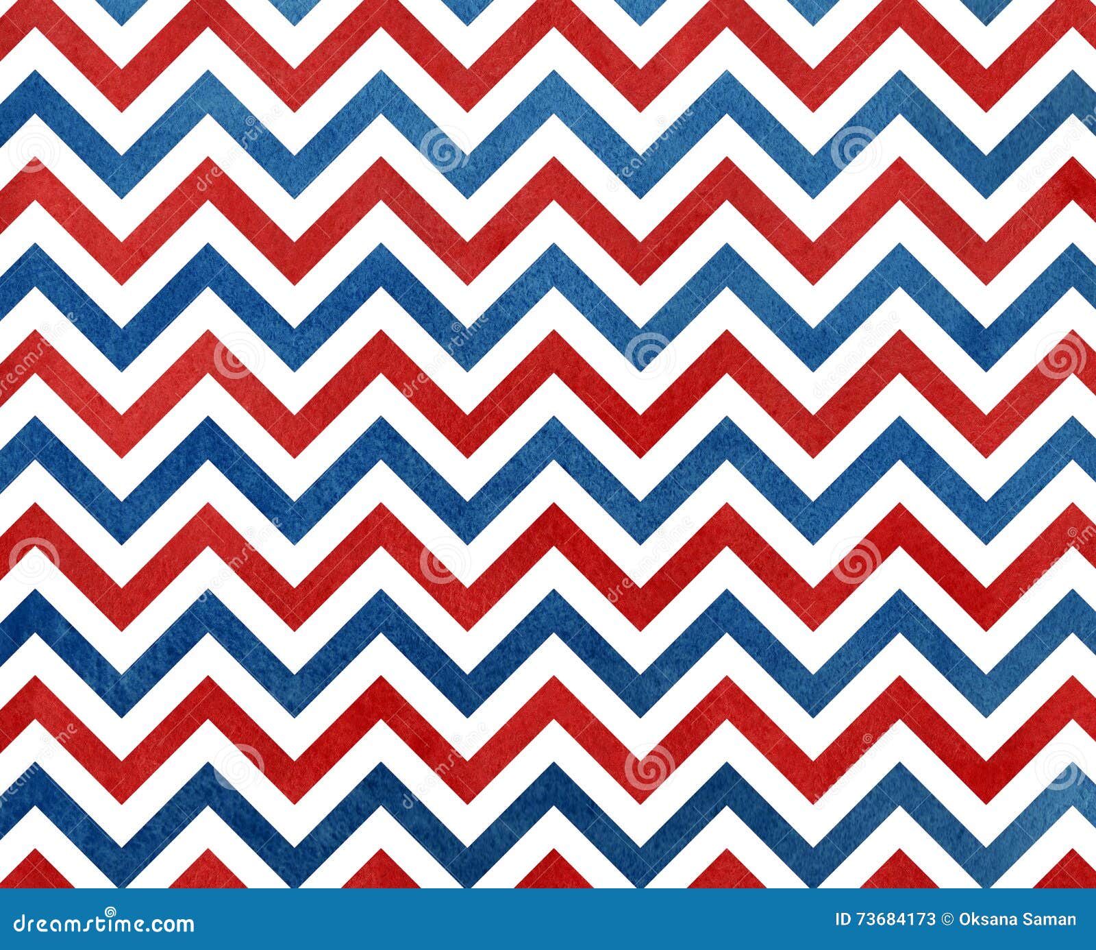 Watercolor Dark Blue And Red Stripes Background Chevron
