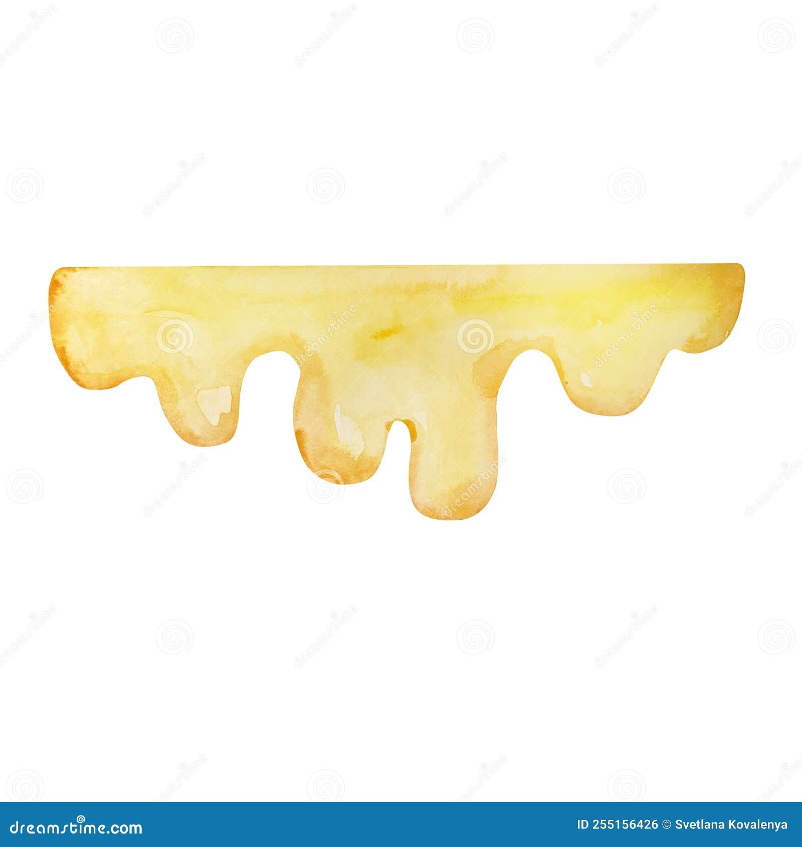 Watercolor dripping honey stock photo. Image of flow 255156426