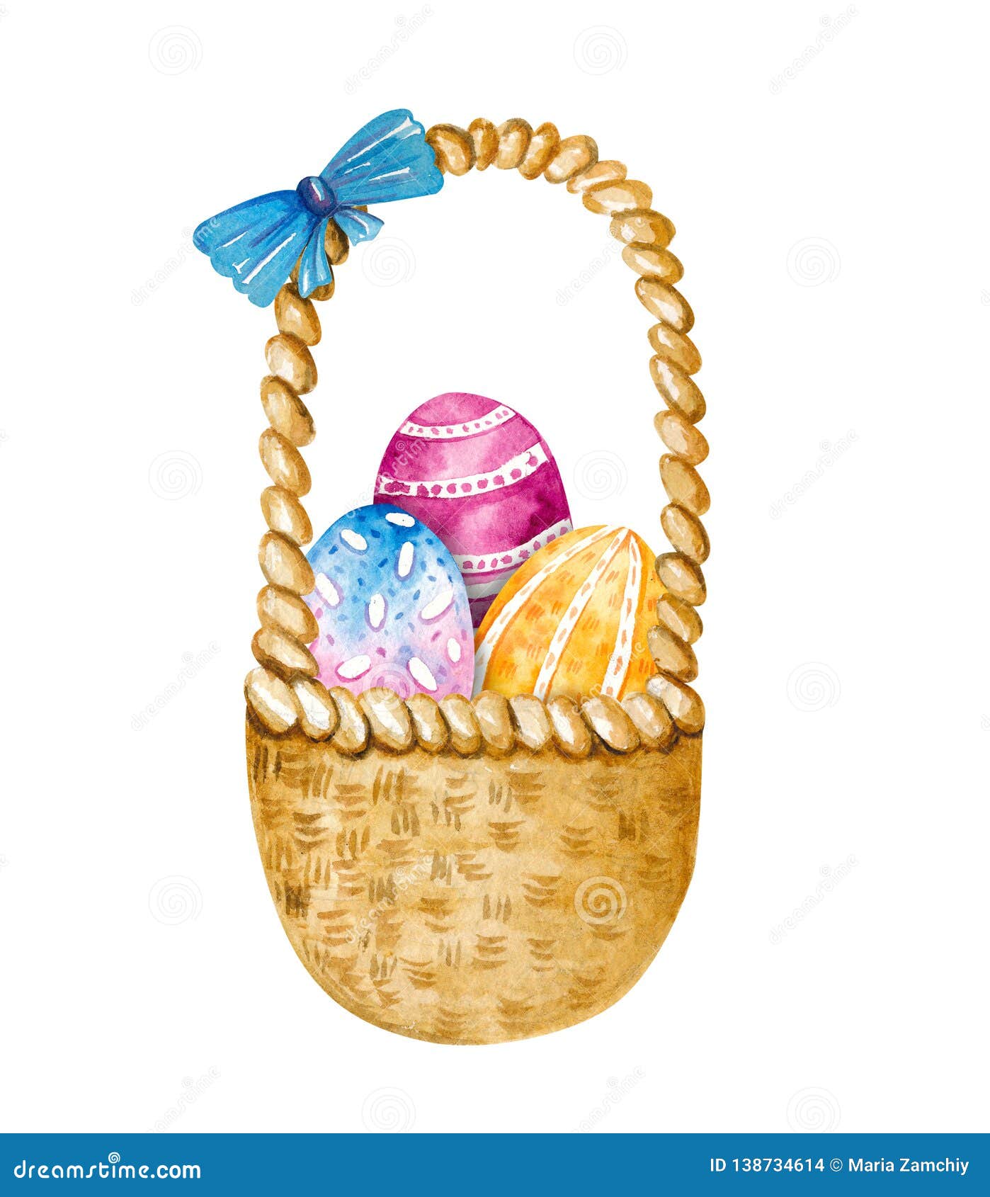 Watercolor Easter Sets stock illustration. Illustration of card 138734614