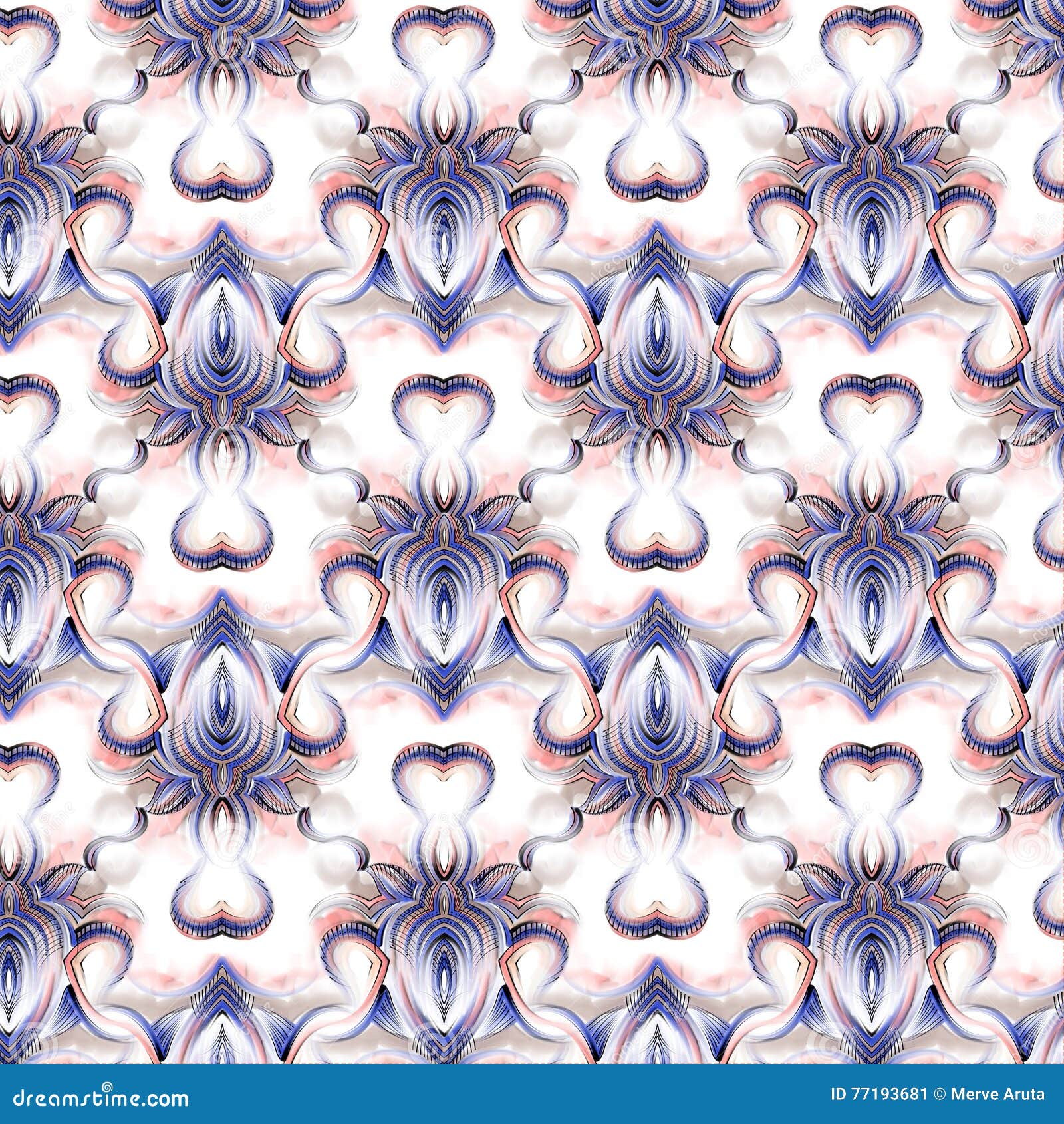 Watercolor Ethnic Ceramic Design Stock Illustration Illustration of